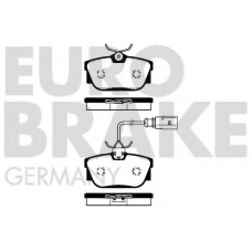 5502224759 EUROBRAKE Комплект тормозных колодок, дисковый тормоз