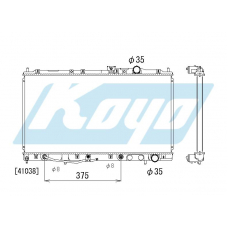 PA030641 KOYO P-tank corrugate-fin ass'y