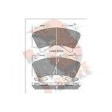 RB1874 R BRAKE Комплект тормозных колодок, дисковый тормоз