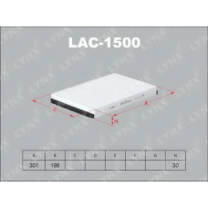LAC1500 LYNX Фильтр воздушный салонный opel astra g/astra g саb