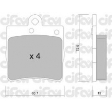822-343-0 CIFAM Комплект тормозных колодок, дисковый тормоз