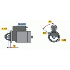 0 986 018 630 BOSCH Стартер