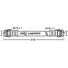 FBH7246 FIRST LINE Тормозной шланг