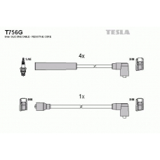 T756G TESLA Комплект проводов зажигания