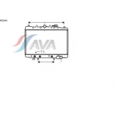 MZ2064 AVA Радиатор, охлаждение двигателя