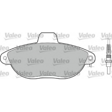 540754 VALEO Комплект тормозных колодок, дисковый тормоз