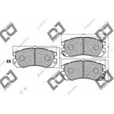 BP1061 DJ PARTS Комплект тормозных колодок, дисковый тормоз