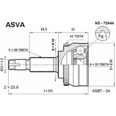 NS-72A44 ASVA Шарнирный комплект, приводной вал