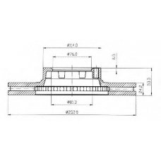 BDC3243 QUINTON HAZELL Тормозной диск