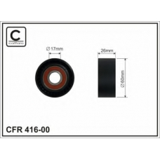 416-00 CAFFARO Натяжной ролик, поликлиновой  ремень