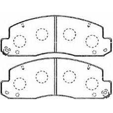 A1N060 AISIN Комплект тормозных колодок, дисковый тормоз