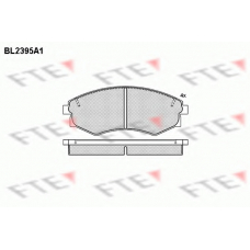BL2395A1 FTE Комплект тормозных колодок, дисковый тормоз