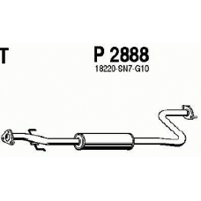 P2888 FENNO Средний глушитель выхлопных газов
