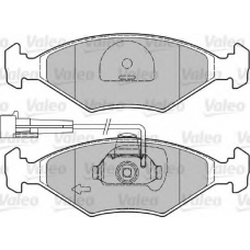 601019 VALEO Комплект тормозных колодок, дисковый тормоз