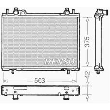 DRM09021 DENSO Радиатор, охлаждение двигателя