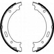 8DA 355 050-901 HELLA Комплект тормозных колодок, стояночная тормозная с