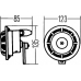 3AG 003 399-101 HELLA Звуковой сигнал