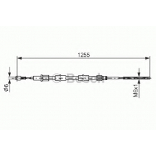 1 987 477 709 BOSCH Трос, стояночная тормозная система