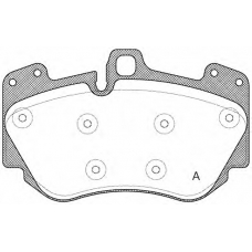 BPA1140.10 OPEN PARTS Комплект тормозных колодок, дисковый тормоз