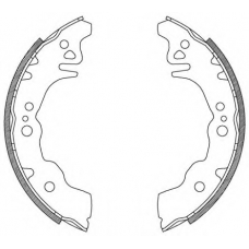 BSA2127.00 OPEN PARTS Комплект тормозных колодок