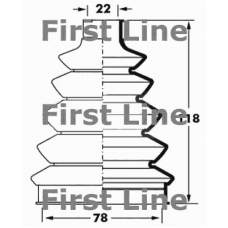 FCB6060 FIRST LINE Пыльник, приводной вал