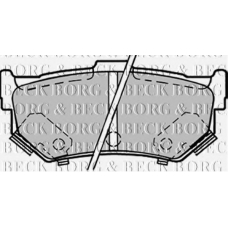 BBP1298 BORG & BECK Комплект тормозных колодок, дисковый тормоз