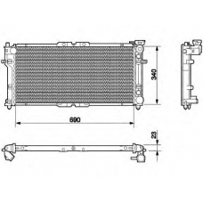 350213520000 MAGNETI MARELLI Охладитель, охлаждение двигателя