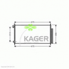 94-5825 KAGER Конденсатор, кондиционер