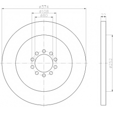 8DD 355 117-531 HELLA PAGID Тормозной диск