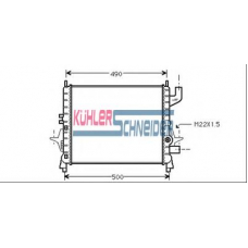 0900251 KUHLER SCHNEIDER Радиатор, охлаждение двигател