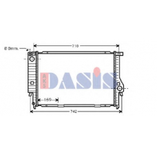 051290N AKS DASIS Радиатор, охлаждение двигателя