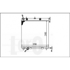 038-017-0006 LORO Радиатор, охлаждение двигателя