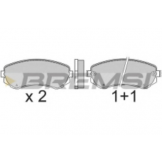 BP2473 BREMSI Комплект тормозных колодок, дисковый тормоз