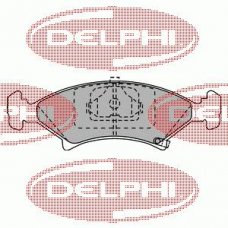 LP912 DELPHI Комплект тормозных колодок, дисковый тормоз