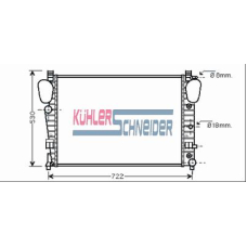 0327601 KUHLER SCHNEIDER Радиатор, охлаждение двигател