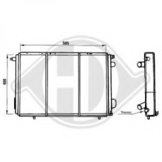 8129162 DIEDERICHS Радиатор, охлаждение двигателя