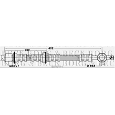 BBH6444 BORG & BECK Тормозной шланг