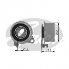 T41211 GATES Натяжной ролик, ремень грм