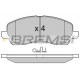 BP3080 BREMSI Комплект тормозных колодок, дисковый тормоз