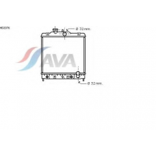 HD2076 AVA Радиатор, охлаждение двигателя
