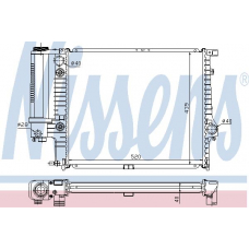 60614A NISSENS Радиатор, охлаждение двигателя