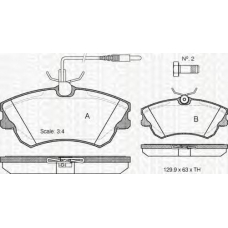 8110 25008 TRIDON Brake pads - front