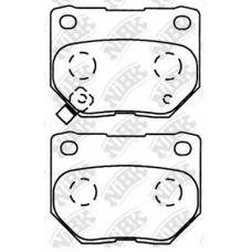 PN7800 NiBK Комплект тормозных колодок, дисковый тормоз