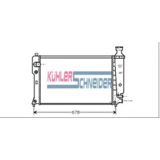 0713101 KUHLER SCHNEIDER Радиатор, охлаждение двигател