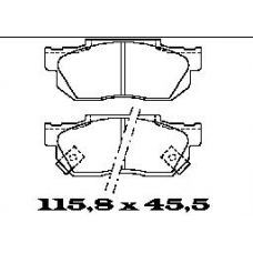 BL1298A2 FTE Комплект тормозных колодок, дисковый тормоз