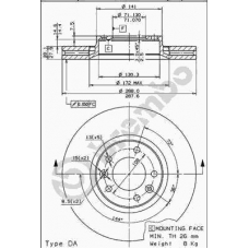 09.7805.10 BREMBO Тормозной диск