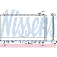 647541 NISSENS Радиатор, охлаждение двигателя