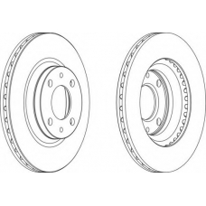 DDF236-1 FERODO Тормозной диск