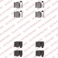 LX0540 DELPHI Комплектующие, колодки дискового тормоза