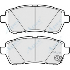 PAD1626 APEC Комплект тормозных колодок, дисковый тормоз
